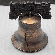 Vintage Cast Bronze Liberty Bell Replica 1975 Historical Souvenir Company - £11.47 GBP
