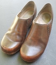 Dansko Pro Clogs Shoes Brown Leather EU 40 US 9.5 10 Read Description - £15.12 GBP