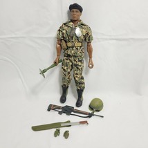 21st Century Hasbro GI Joe 12&quot; African Am Special Forces Figure Machete Chopping - £41.63 GBP