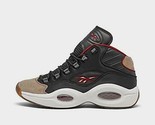 Reebok Mens Question Mid Basketball Shoes Black/Flared/Trgry Suede H00847 - $57.02
