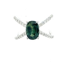 Natural Tourmaline Diamond Ring 6.5 14k Gold 1.78 TCW Certificate $4,950 217109 - £1,182.78 GBP
