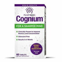 Natrol Cognium Tablets, 60 Ct - Cognitive Support - For Sharper Mind - M... - $33.65