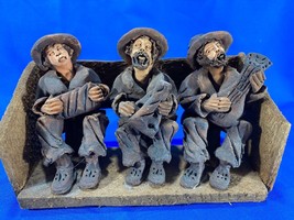 3 Musicians Figures On Wood Base - Peru 1995 Collectible *read - $21.97