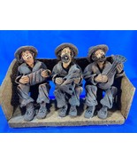 3 Musicians Figures On Wood Base - Peru 1995 Collectible *read - $21.97