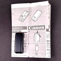 Canon Remote Control RC-1 for Canon EOS Cameras plus Instructions - $12.56