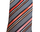 SEANJOHN Men&#39;s Neck Tie, 100% Silk Necktie, Striped Black Red Pink - £3.52 GBP