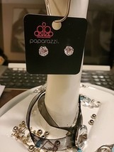Paparazzi Just Timeless White Earring***Free Shipping *** - £2.39 GBP