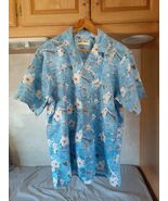 Vtg Mens Kamp L/XL Shirt Floral US Military Bombers Command Jets Hawaiia... - $19.69 CAD