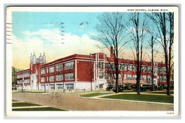 High School Building Albion Michigan MI WB Postcard V20 - £2.28 GBP