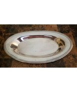 SILVER SERVING TRAY 12X7 BY INTERNATIONAL SILVER CO. #674 - £4.55 GBP