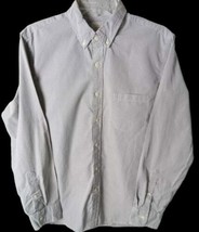 J Crew Plaid Button Up 2-Ply 100% Cotton Mens Size Medium 15-15.5 Long Sleeve - £13.29 GBP