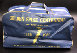 1969 Golden Spike Centennial May 10th Promontory Utah Faux Blue Leather ... - £73.09 GBP