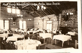 Real Photo Postcard Interior Dining Room Pictou Lodge Resort Nova Scotia Canada - £7.72 GBP