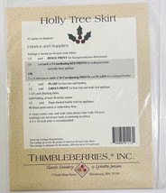 Holly Tree Skirt Thimbleberries Classic Country  Pattern By Lynette Jensen - £7.78 GBP