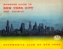New York City and Vininty AAA Members map and guide (1958) - $5.00