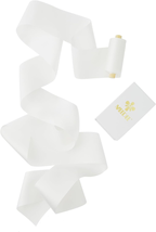 MEEDEE White Silk Ribbon 2 Inch White Ribbon Pure Silk Hair Ribbon White Satin S - £17.70 GBP