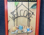 Metal And Poly Welcome Sign Garden Decor Door Flower NOS Cottage - $8.91