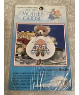 HUMPTY DUMPTY BIB ~ Mother Goose nursery Cross Stitch Bucilla 6&quot; x 7&quot;.  ... - £7.78 GBP