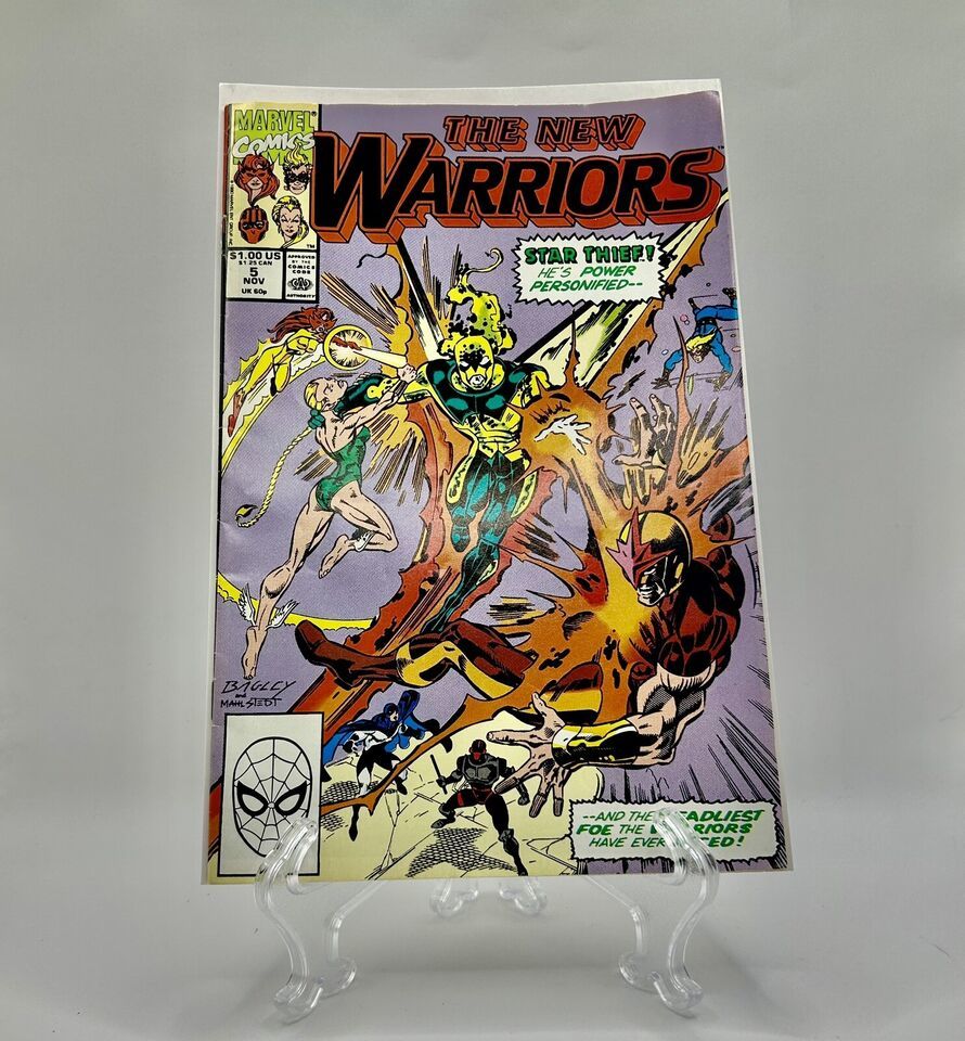 The New Warriors Vol. 1 No. 5 (1990, Marvel Comic) - $4.00