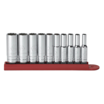 GearWrench 10 Piece 1/4 Inch Drive 12 Point Deep SAE Socket Set - $1,867.52 MXN