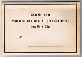 New York Postcard Booklet NYC Chapels Cathedral Church of St John The Divine - £5.69 GBP