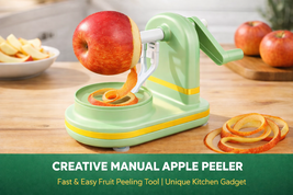 Creative Manual Apple Peeler – Fast &amp; Easy Fruit Peeling Kitchen Gadget - $14.99