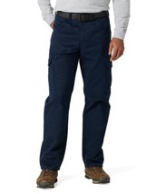 Wrangler Workwear Men&#39;s Size 42X32 Relaxed Work Pant Blue (Dark Sapphire) - £18.37 GBP