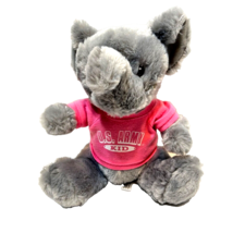 Vintage Steven Smith Plush Gray Elephant Pink US Army Kid Shirt Stuffed ... - £8.76 GBP