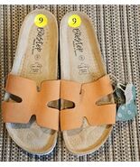 Biostep Made In Spain Genuine Suede Leather Crisscross Sandals Slip On S... - $1,282.42 MXN