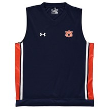 Under Armour Auburn Tigers Men&#39;s Med UPF50 Coaches Sideline Sleeveless Shirt New - £42.72 GBP