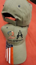 2Nd Amendment 1791 Ak-47 Style Ar-15 Patriot Embroidered Khaki Hat Cap - £20.77 GBP