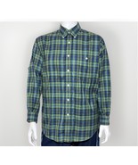 Orvis Plaid Shirt Mens Large Green Cotton Long Sleeve Button Down Vintag... - $502.12 MXN