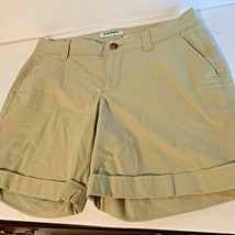 Old Navy Womens Sz 6 Khaki Tan Shorts Cuffed Hem  - $5.94