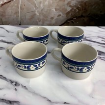 Pfaltzgraff New Orleans Tea Cup Blue Vines- Set 4 Replacement - £20.60 GBP