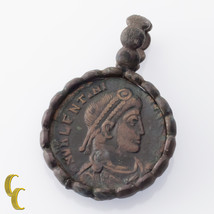 Antike Münze IN Silber Blende mit Anhänger - $159.76