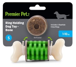 Premier Pet Ring Holding Dog Toy Bone, Small, 1-10 lb Dog - $12.86