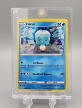 Eiscue Holo English Black Star Promo Pokemon Card SWSH128 With One Touch... - $3.45