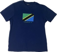 Tanzania One Way  Men&#39;s T-Shirt Large Flag Graphic - £13.31 GBP