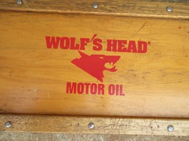 Rare Vintage Wolfs Motor Oil Over Mechanics Creeper Gas Station Sign  - $279.22