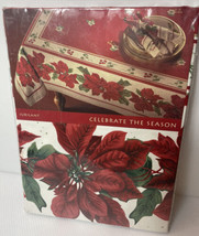 New In Package 2002 Christmas Tablecloth 100% Cotton Jubilant 60 By 84” ... - $14.01