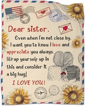 Sister Gifts Blanket, Sister Birthday Gifts, Sister Gifts From Sister, Sister - £29.50 GBP