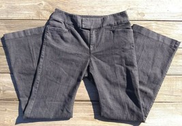 Chico&#39;s Womens Black Regular Stretch Denim Jeans Sz 0.5 S 6 Hidden Butto... - $4.89