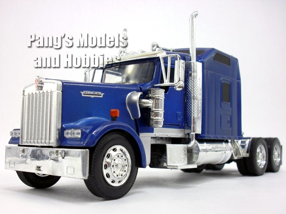 Kenworth W900 Sleeper Truck Cab 1/32 Scale Diecast Model by Newray - BLUE - $39.59