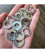 Travel Tokens - Hand Stamped on Aluminum Rings (Dates, Cities, Countries... - $4.04 CAD