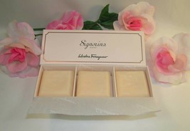 New Salvatore Ferragamo Signorina Soap Kit Set of 3 Soaps Boxed 1.7 oz 50 g Each - £13.28 GBP