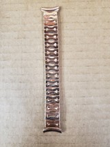 Kreisler Stainless gold fill Stretch link 1970s Vintage Watch Band Nos W79 - $54.89
