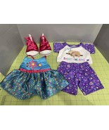 Build A Bear Girl Clothing Clothes Lot BAB Pajamas Pjs Dress Skechers Shoes - £10.22 GBP