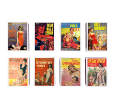 Set of 8 Match Boxes PULP cover LESBIAN book Vintage Style Matchbox Hold... - £6.87 GBP