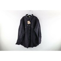Deadstock Vintage 90s Carhartt Mens 3XL Moleskin Chamois Cloth Button Shirt USA - £77.81 GBP