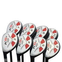 Left Handed - Majek Golf +1&quot; &gt; Std Tall Men&#39;S Hybrid Stiff S Flex Set (3-PW) - £359.69 GBP
